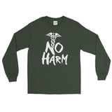 No Harm Caduceus EMT Paramedic Medical Symbol Long Sleeve T-Shirt + House Of HaHa Best Cool Funniest Funny Gifts
