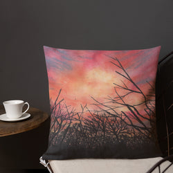 Hot Wells Dunes Sunset Premium Pillow + House Of HaHa Best Cool Funniest Funny Gifts