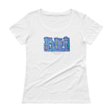 My Three Loves San Francisco Ladies' Scoopneck T-Shirt by Nathalie Fabri + House Of HaHa Best Cool Funniest Funny Gifts