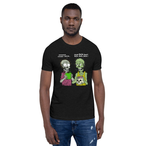 Vegan Zombie Unisex T-Shirt + House Of HaHa Best Cool Funniest Funny Gifts