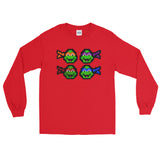Ninja Turtles Perler Art Long Sleeve T-Shirt by Aubrey Silva + House Of HaHa Best Cool Funniest Funny Gifts