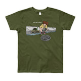 April in New York TMNT Are You a Ninja? Sewer Turtle Youth Short Sleeve T-Shirt - Made in USA + House Of HaHa Best Cool Funniest Funny Gifts