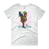 Werewolf Shaving in the Shower Women's Short Sleeve T-Shirt + House Of HaHa Best Cool Funniest Funny Gifts