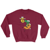 Why was 6 Afraid of 7 Seven Ate Nine Cute Zombie Pun Sweatshirt + House Of HaHa Best Cool Funniest Funny Gifts