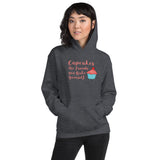 Cupcakes the Friends You Bake Yourself Unisex Hoodie + House Of HaHa Best Cool Funniest Funny Gifts