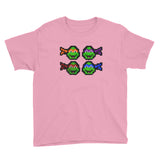 Ninja Turtles Perler Art Youth Short Sleeve T-Shirt by Aubrey Silva + House Of HaHa Best Cool Funniest Funny Gifts