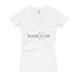 BaseLine Lithium Bipolar Awareness Women's V-Neck T-shirt + House Of HaHa Best Cool Funniest Funny Gifts