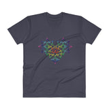 Rainbow Female Gender Venus Symbol Heart Love Unity V-Neck T-Shirt + House Of HaHa Best Cool Funniest Funny Gifts