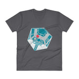 R2-D20 Star Wars Twenty Sided Gaming Die Men's V-Neck T-Shirt + House Of HaHa Best Cool Funniest Funny Gifts