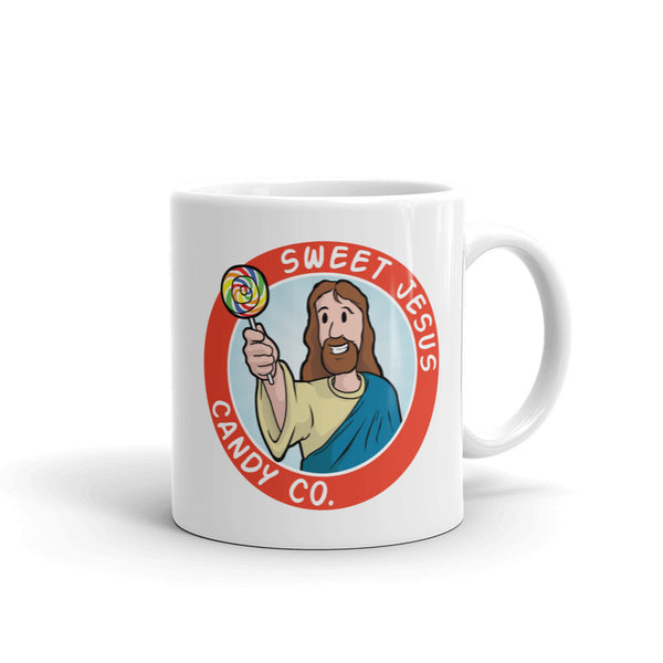 Sweet Jesus Candy Company Logo Ceramic Coffee Mug + House Of HaHa Best Cool Funniest Funny Gifts