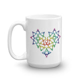 Rainbow Female Gender Venus Symbol Heart Love Unity Mug + House Of HaHa Best Cool Funniest Funny Gifts