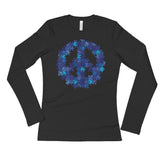 Puzzle Peace Sign Autism Spectrum Asperger Awareness Ladies' Long Sleeve T-Shirt + House Of HaHa Best Cool Funniest Funny Gifts
