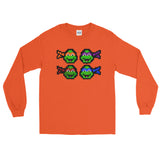 Ninja Turtles Perler Art Long Sleeve T-Shirt by Aubrey Silva + House Of HaHa Best Cool Funniest Funny Gifts