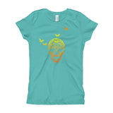 Butterfly Skull Girl's Princess T-Shirt - House Of HaHa