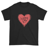 Happy VD Valentines Day Heart STD Holiday Humor Short Sleeve T-shirt + House Of HaHa Best Cool Funniest Funny Gifts