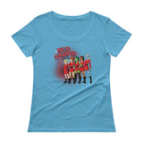 Red Skirts Security Team Ladies' Scoopneck Women's T-Shirt - House Of HaHa