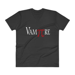 VamPIre Pi Mathematical Constant Algebra Pun V-Neck T-Shirt + House Of HaHa Best Cool Funniest Funny Gifts