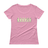 I'm with Stupid Ladies' Scoopneck T-Shirt + House Of HaHa Best Cool Funniest Funny Gifts