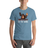 Mess with the Monkey Get the Barrel Mario Donkey Kong Short-Sleeve Unisex T-Shirt + House Of HaHa Best Cool Funniest Funny Gifts