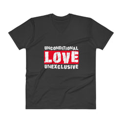 Unconditional Love Unexclusive Family Unity Peace V-Neck T-Shirt + House Of HaHa Best Cool Funniest Funny Gifts