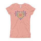 Rainbow Female Gender Venus Symbol Heart Love Unity Girl's Princess T-Shirt + House Of HaHa Best Cool Funniest Funny Gifts