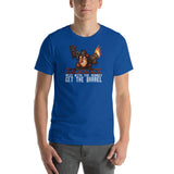 Mess with the Monkey Get the Barrel Mario Donkey Kong Short-Sleeve Unisex T-Shirt + House Of HaHa Best Cool Funniest Funny Gifts