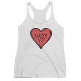 Happy VD Valentines Day Heart STD Holiday Humor Women's Tank Top + House Of HaHa Best Cool Funniest Funny Gifts