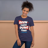 Been There Dune That Sand Lake Oregon ATV Flag Short-Sleeve Unisex T-Shirt + House Of HaHa Best Cool Funniest Funny Gifts