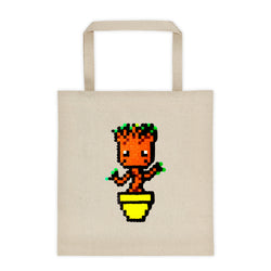 Baby Groot Perler Art Tote Bag by Aubrey Silva + House Of HaHa Best Cool Funniest Funny Gifts