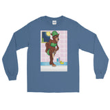 Werewolf Shaving in the Shower Long Sleeve T-Shirt + House Of HaHa Best Cool Funniest Funny Gifts