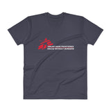 Ninjas without Borders Martial Arts Ninjutsu Fighter Men's V-Neck T-Shirt + House Of HaHa Best Cool Funniest Funny Gifts
