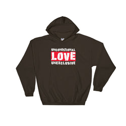Unconditional Love Unexclusive Family Unity Peace Heavy Hooded Hoodie Sweatshirt + House Of HaHa Best Cool Funniest Funny Gifts