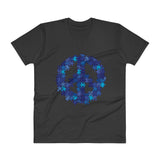Puzzle Peace Sign Autism Spectrum Asperger Awareness Men's V-Neck T-Shirt + House Of HaHa Best Cool Funniest Funny Gifts