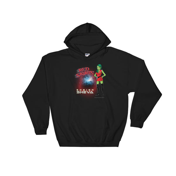 Red Skirts: Ensign Sheva  Heavy Hooded Hoodie Sweatshirt + House Of HaHa Best Cool Funniest Funny Gifts