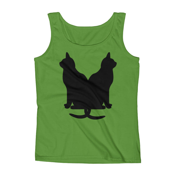 Black Cats Lucky Corset Ladies' Tank Top + House Of HaHa Best Cool Funniest Funny Gifts