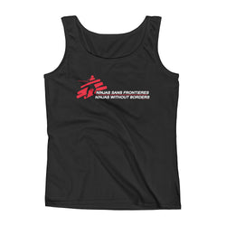 Ninjas without Borders Martial Arts Ninjutsu Fighter Ladies' Tank Top + House Of HaHa Best Cool Funniest Funny Gifts