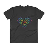 Rainbow Female Gender Venus Symbol Heart Love Unity V-Neck T-Shirt + House Of HaHa Best Cool Funniest Funny Gifts