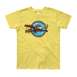 Wizard Flying Ace Youth Short Sleeve T-Shirt - Made in USA + House Of HaHa Best Cool Funniest Funny Gifts