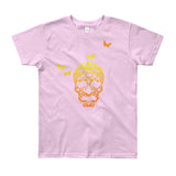 Butterfly Skull Youth Short Sleeve T-Shirt - Made in USA - House Of HaHa