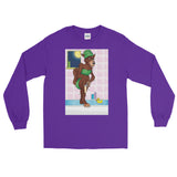 Werewolf Shaving in the Shower Long Sleeve T-Shirt + House Of HaHa Best Cool Funniest Funny Gifts