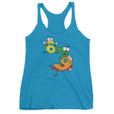 Why was 6 Afraid of 7 Seven Ate Nine Cute Zombie Pun Women's tank top + House Of HaHa Best Cool Funniest Funny Gifts