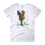 Werewolf Shaving in the Shower Women's Short Sleeve T-Shirt + House Of HaHa Best Cool Funniest Funny Gifts