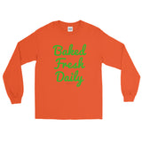 Baked Fresh Daily Men's Long Sleeve Cannabis T-Shirt - House Of HaHa