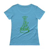 Can't We All Just Get a Bong Ladies' Scoopneck Women's T-Shirt + House Of HaHa Best Cool Funniest Funny Gifts