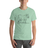 Scary Dairy Cow Skull Vegan Artwork T-Shirt + House Of HaHa Best Cool Funniest Funny Gifts