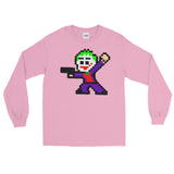 Joker Perler Art Long Sleeve T-Shirt by Silva Linings + House Of HaHa Best Cool Funniest Funny Gifts