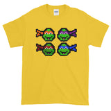 Ninja Turtles Perler Art Short-Sleeve T-Shirt by Aubrey Silva + House Of HaHa Best Cool Funniest Funny Gifts