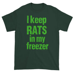 I keep RATS in my freezer Snake Breeder Herpetology Short sleeve T-shirt + House Of HaHa Best Cool Funniest Funny Gifts