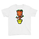 Baby Groot Perler Art Youth Short Sleeve T-Shirt by Aubrey Silva + House Of HaHa Best Cool Funniest Funny Gifts