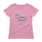 Bunnny Vomit Logo Ladies' Scoopneck Women's T-Shirt - House Of HaHa